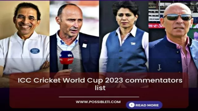 ICC Cricket World Cup 2023 commentators list