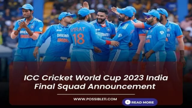 ICC Cricket World Cup 2023 India Final