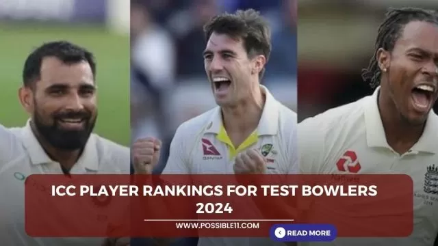 ICC Test Ranking Latest Updated After yesterday