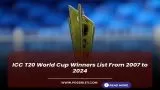 ICC T20 World Cup Winners List From 2007 to 2024