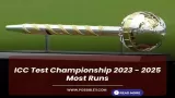 ICC Test Championship 2023 - 2025 Most Runs