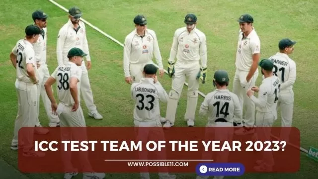 ICC Test team of the year 2023?