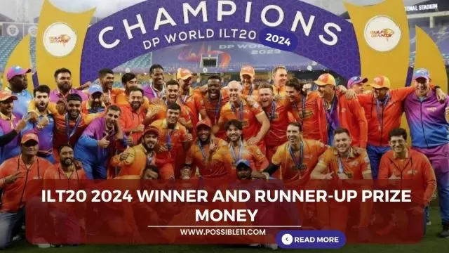 ILT20 2024 Winner and Runner Up Prize