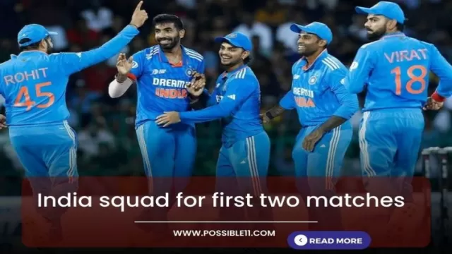 IND vs AUS ODI Series: India squad