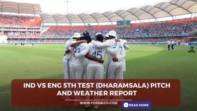 IND vs ENG 5th Test (Dharamsala) Pitch