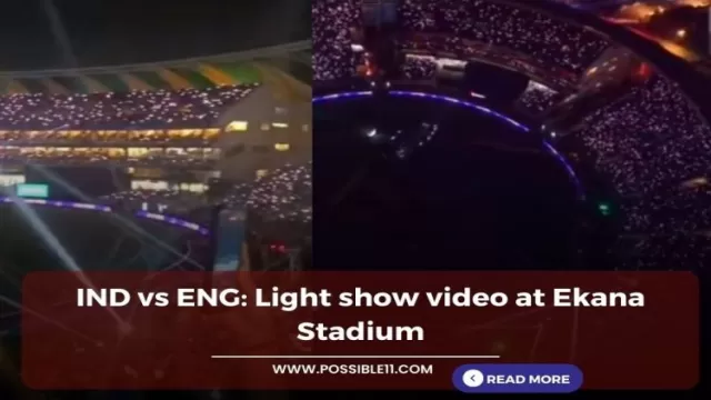IND vs ENG: Light show video at