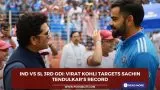 IND vs SL 3rd ODI: Virat Kohli targets Sachin Tendulkar's record