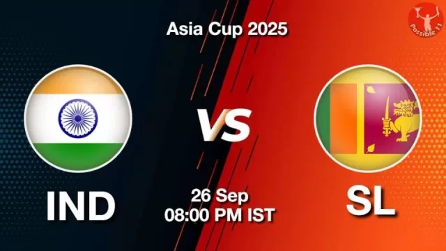 IND vs SL Asia Cup 2025: Pitch Report, Head-to-Head, Playing 11, AI Prediction