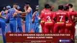 IND vs ZIM: Zimbabwe squad announced for T20I series against India