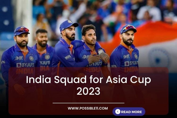 India Asia Cup Squad 2023 