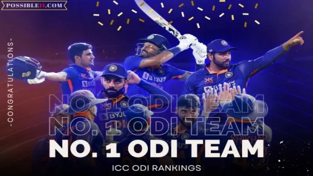 India Become No. 1 ICC ODI Team