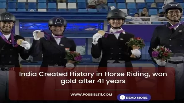 India Created History in Horse Riding, won