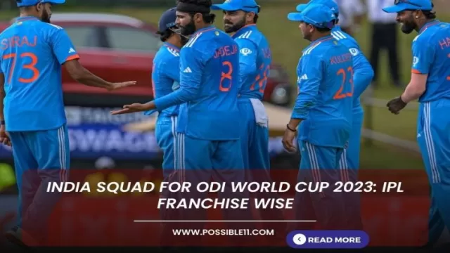 India squad for ODI World Cup 2023:
