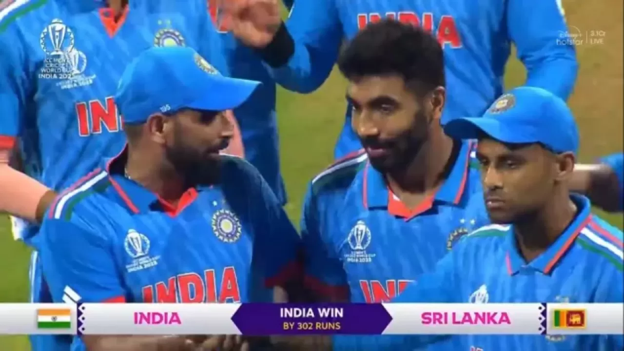 india won by 302 runs
