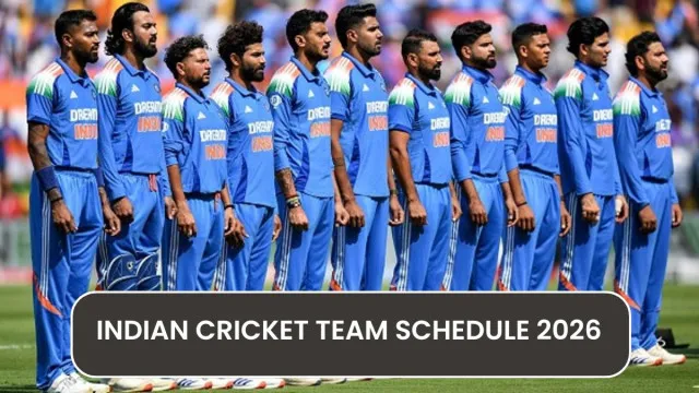 Indian Cricket Team Schedule 2026: Full List of All Series, Venues, and Dates