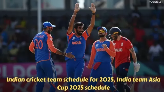 Indian cricket team schedule for 2025, India team Asia Cup 2025 schedule