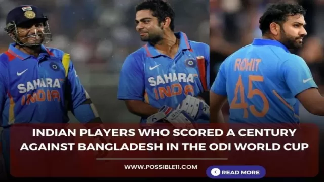 Indian players who scored a century against