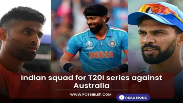 Indian squad for T20I series against Australia