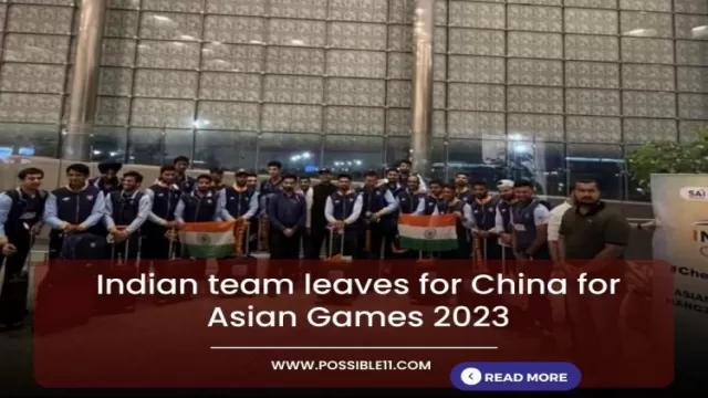 Indian team leaves for China for Asian