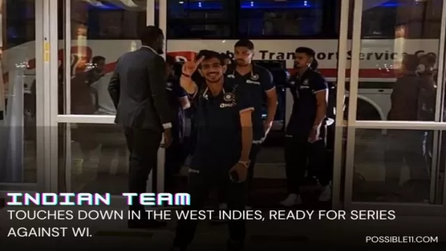 Indian team reached West Indies ahead of