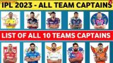 IPL 2023 All teams with Captains, stats, Record