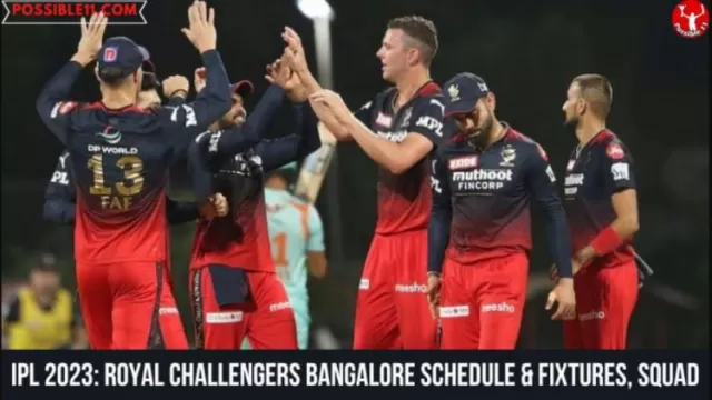 IPL 2023: Royal Challengers Bangalore (RCB) Schedule