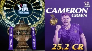 IPL 2026 Auction: Cameron Green was bought by KKR for Rs 25.20 crore. IPL 2026 Auction: Cameron Green was bought by KKR for Rs 25.20 crore.