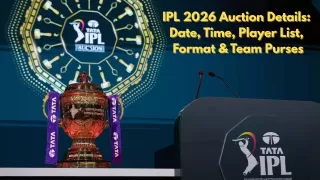 IPL 2026 Auction Details: Date, Time, Player List, Format & Team Purses IPL 2026 Auction Details: Date