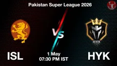 ISL vs HYK PSL 2026, Picture