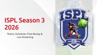 ISPL 2026 Season 3: Teams, Schedule,