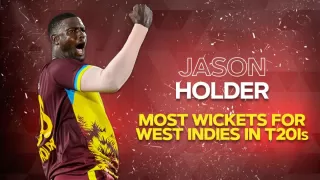 Jason Holder became the highest wicket taker for West Indies in T20I