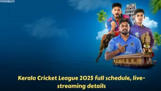 Kerala Cricket League 2025 full schedule