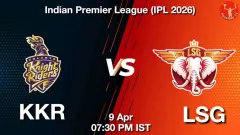 KKR vs LSG IPL 2026, Picture