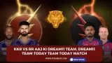 KKR vs RR Aaj ki Dream11 team, Dream11 team today Team Today Match