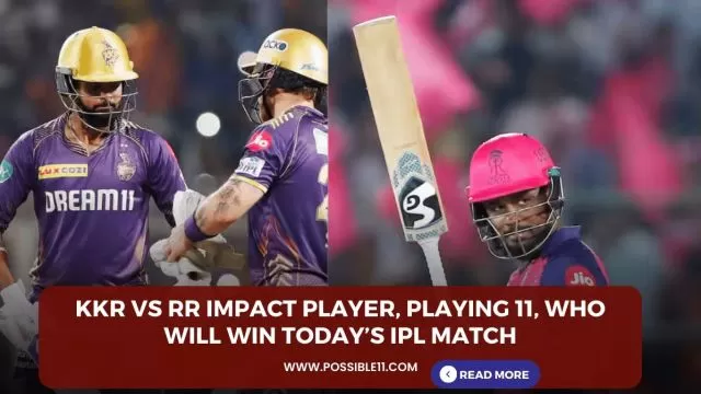 KKR vs RR Impact Player, Playing 11,