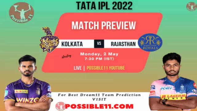 KOL vs RR Playing 11, Pitch Report