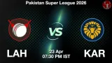 LAH vs KAR PSL