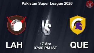 LAH vs QUE PSL 2026, Match