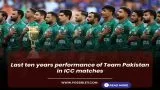 Last ten years performance of Team Pakistan in ICC matches
