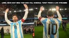 Lionel Messi GOAT India Tour Picture