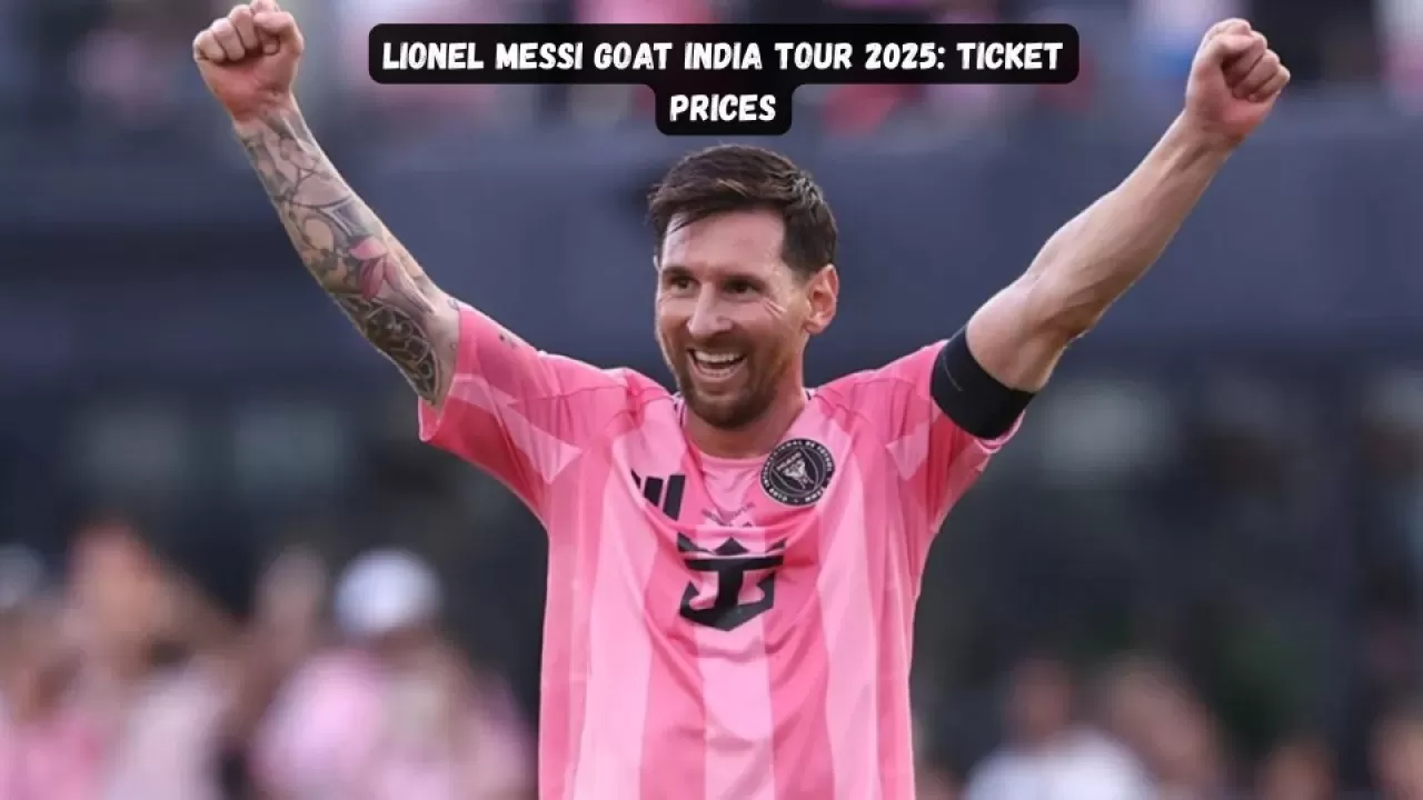 lionel messi goat india tour 2025: ticket prices