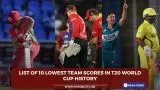 List of 10 lowest team scores in T20 World Cup history