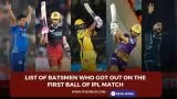 List of batsmen who got out on the first ball of IPL match