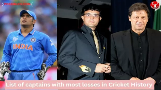 List of captains with most losses in