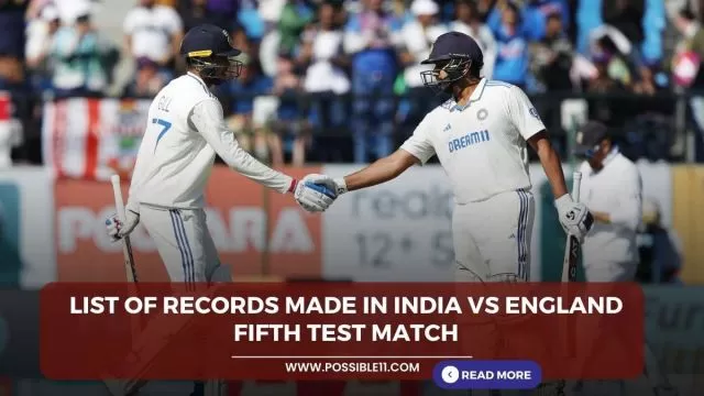 List of records made in India vs