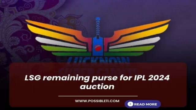 LSG remaining purse for IPL 2024 auction