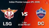 LSG vs DC IPL 2026, Pitch Report, Head to Head, Playing 11, AI Prediction