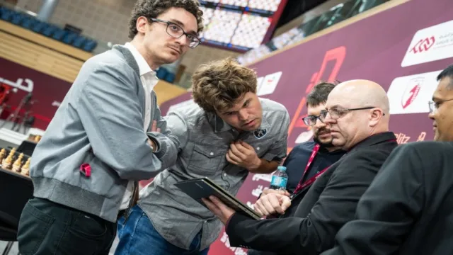 magnus carlsen and bibisara assaubayeva win blitz crowns 3