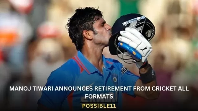 Manoj Tiwari Announces Retirement From Cricket all
