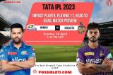 MI vs KOL Impact Player, Playing 11, Head to Head, Match Preview